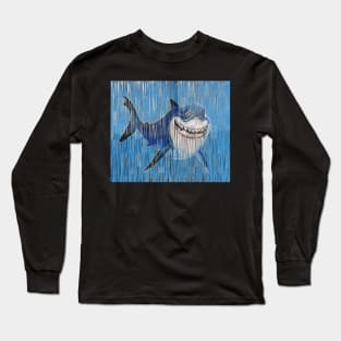 Blue Shark Long Sleeve T-Shirt